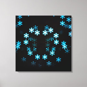 Toile Flocons de neige de Noël magiques