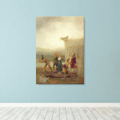 Toile Flolling Players, 1793 (huile sur étain) (Insitu (Plancher de Bois))