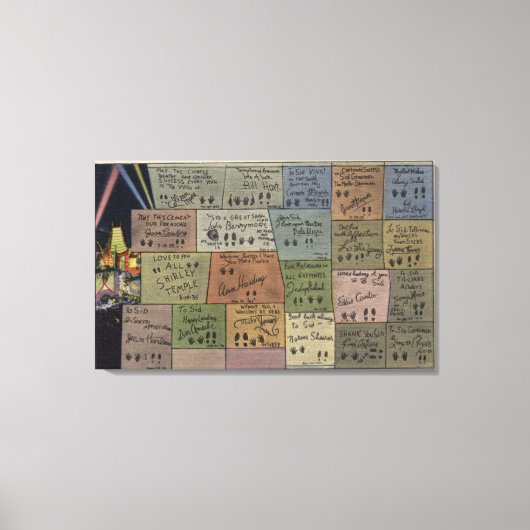 Toile Floor of Fame, Théâtre chinois de Grauman (Recto)