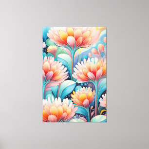Toile Flora 4 Floral Pastel Canvas Imprimer