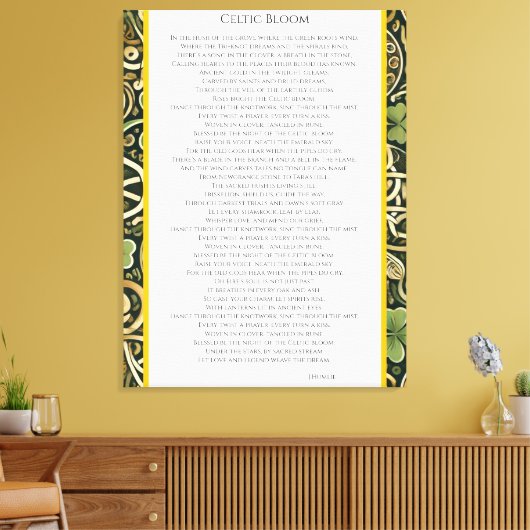 Toile Floraison celtique (Insitu(Salon))