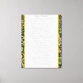 Toile Floraison celtique (Recto)