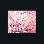 Toile Floraison d'amandier de Van Gogh rose pâle<br><div class="desc">Affiche Fleurs d'amandier rose pêche :</div>