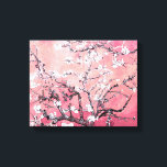 Toile Floraison d'amandier de Van Gogh rose pâle<br><div class="desc">Affiche Fleurs d'amandier rose pêche :</div>