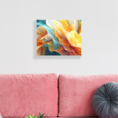 Toile Floraison radieuse de pétales éthérés dans la lumi (Insitu(Salon))