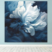 Toile Floral bleu (Insitu (Plancher de Bois))