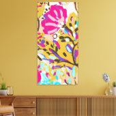 Toile Floral Boho rose I (Insitu(Salon))