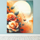 Toile Floral chaud contemporain (Insitu (Plancher de Bois))