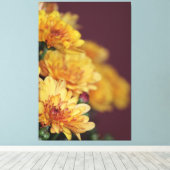 Toile Floral élégant avec Bourgogne et or (Insitu (Plancher de Bois))