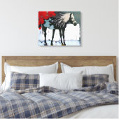 Toile Floral Horse Imprimer (Insitu(Chambre))