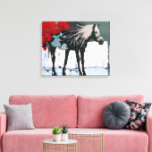 Toile Floral Horse Imprimer (Insitu(Salon))