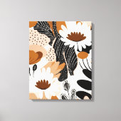 Toile Floral Mid Century Moderne Boho Print (Recto)