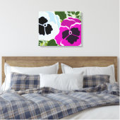 Toile Floral Pansy Flower (Insitu(Chambre))