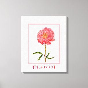 Toile Floral Pretty Rose Peony Art