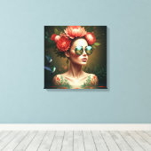 Toile Floral Reflection (Insitu (Plancher de Bois))