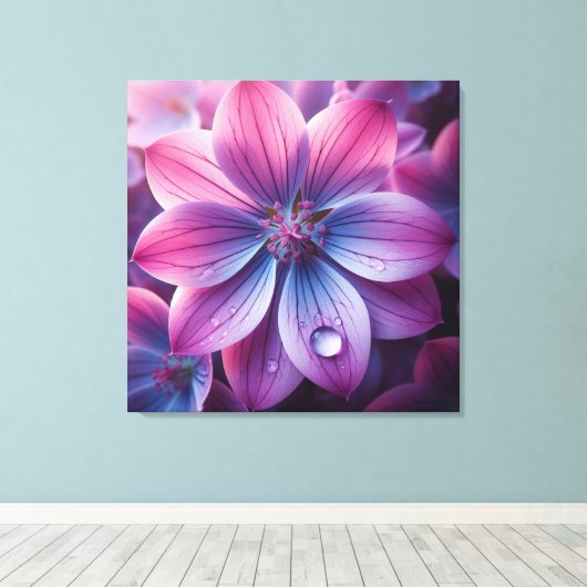 Toile Floral rose et violet Lilac (Insitu (Plancher de Bois))