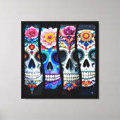 Toile Floral Sugar Skull (Recto)