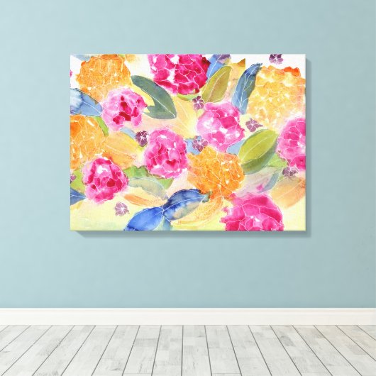 Toile florale en gras (Insitu (Plancher de Bois))