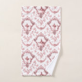 Toile florale gravée avec moulin à vent et bateaux (Serviette à main)