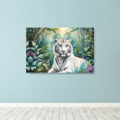 Toile Flore de la jungle du Tigre blanc (Insitu (Plancher de Bois))