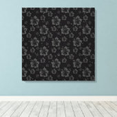 Toile Flore feuillu noir brillant (Insitu (Plancher de Bois))