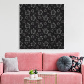 Toile Flore feuillu noir brillant (Insitu(Salon))