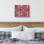 Toile Flore sans couture motif fleurs rose feuille branc (Insitu(Chambre))