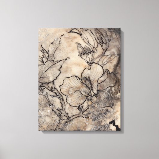 Toile Flore tatouée I (Recto)
