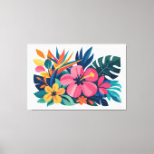 Toile Flore tropicale rétro moderne 03 (Recto)