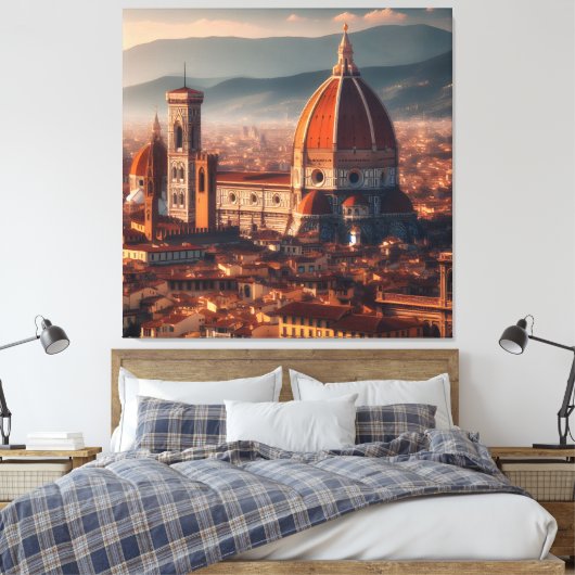 Toile Florence Duomo Père Noël Maria del Fiore Italie Vo (Insitu(Chambre))
