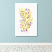 Toile Flores Coloridas e Borboletas (Insitu (Plancher de Bois))