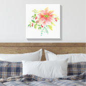 Toile Flores hivernales | Poinsettia rose (Insitu(Chambre))