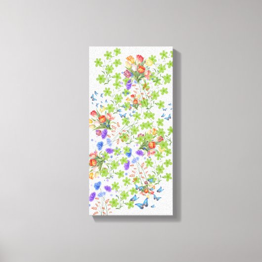 Toile Flores Verdes e Rosas Vermelhas (Recto)