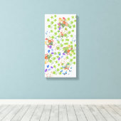 Toile Flores Verdes e Rosas Vermelhas (Insitu (Plancher de Bois))