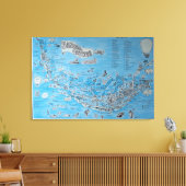 TOILE FLORIDE DE L'ÎLE SANIBEL CAPTIVA (Insitu(Salon))