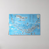 TOILE FLORIDE DE L'ÎLE SANIBEL CAPTIVA (Recto)