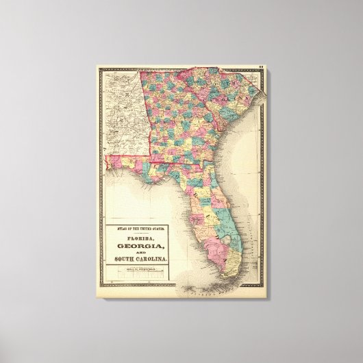 Toile Floride, Géorgie et Caroline du Sud 2 (Recto)