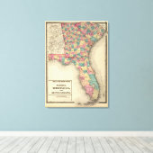 Toile Floride, Géorgie et Caroline du Sud 2 (Insitu (Plancher de Bois))