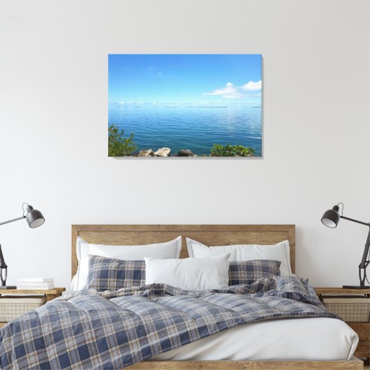 Toile Floride Keys Coucher de soleil sur le paysage mari (Insitu(Chambre))