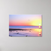 Toile Floride Keys Key West coucher avec Seagull (Recto)