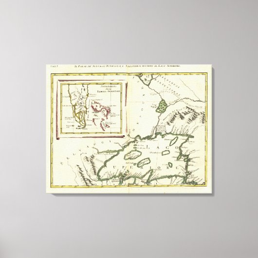 Toile Floride, lacs supérieurs, Bahamas (Recto)