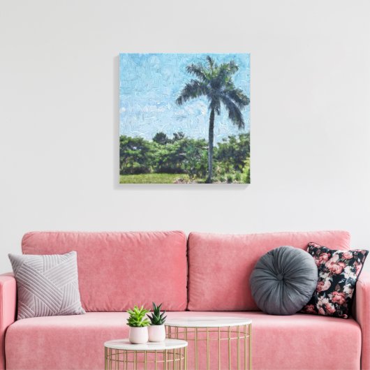 Toile Floride Monet Palm (Insitu(Salon))