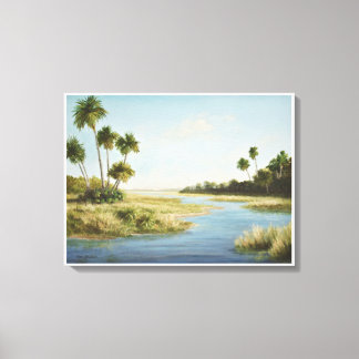 Toile Floride Paysage peinture Imprimer - Zones Humides