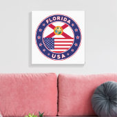 Toile Floride, poster, toile, (Insitu(Salon))