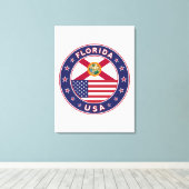 Toile Floride, poster, toile, portrait (Insitu (Plancher de Bois))