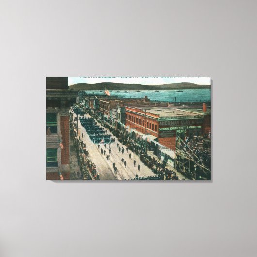 Toile Flotte de l'Atlantique de la marine américaine dan (Recto)