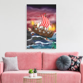 Toile Flotte d'invasion Viking (Insitu(Salon))