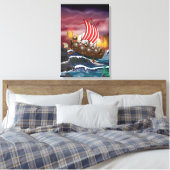Toile Flotte d'invasion Viking (Insitu(Chambre))