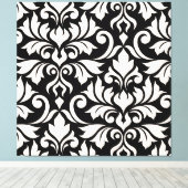 Toile Flourissant Damask Art I Cream sur Black (Insitu (Plancher de Bois))