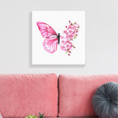 Toile Flower Butterfly (Insitu(Salon))